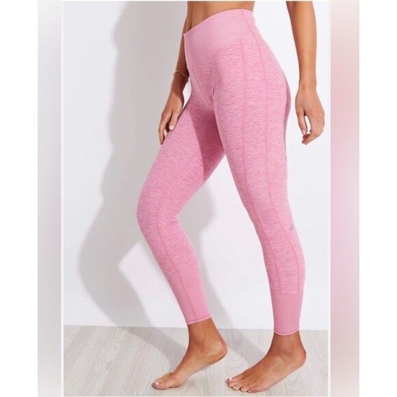 Alo High Waist Alosoft Lounge Legging L Yoga Workout Gym Preppy Cute Pink Comfy - Picture 1 of 9